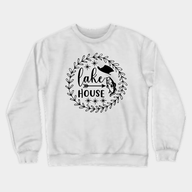 Lake House Crewneck Sweatshirt by Dream zone